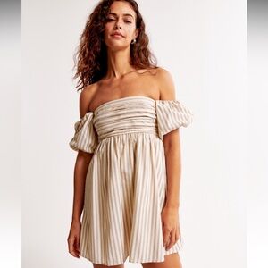 Emerson Striped Off-Shoulder Dress